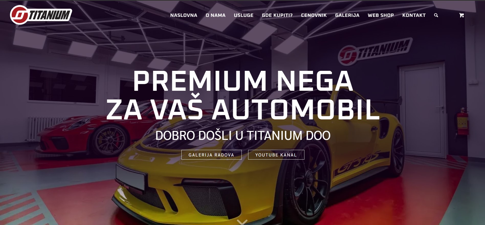 Primer dobro odrađenog web dizajna sa istaknutom temom i lakom navigacijom